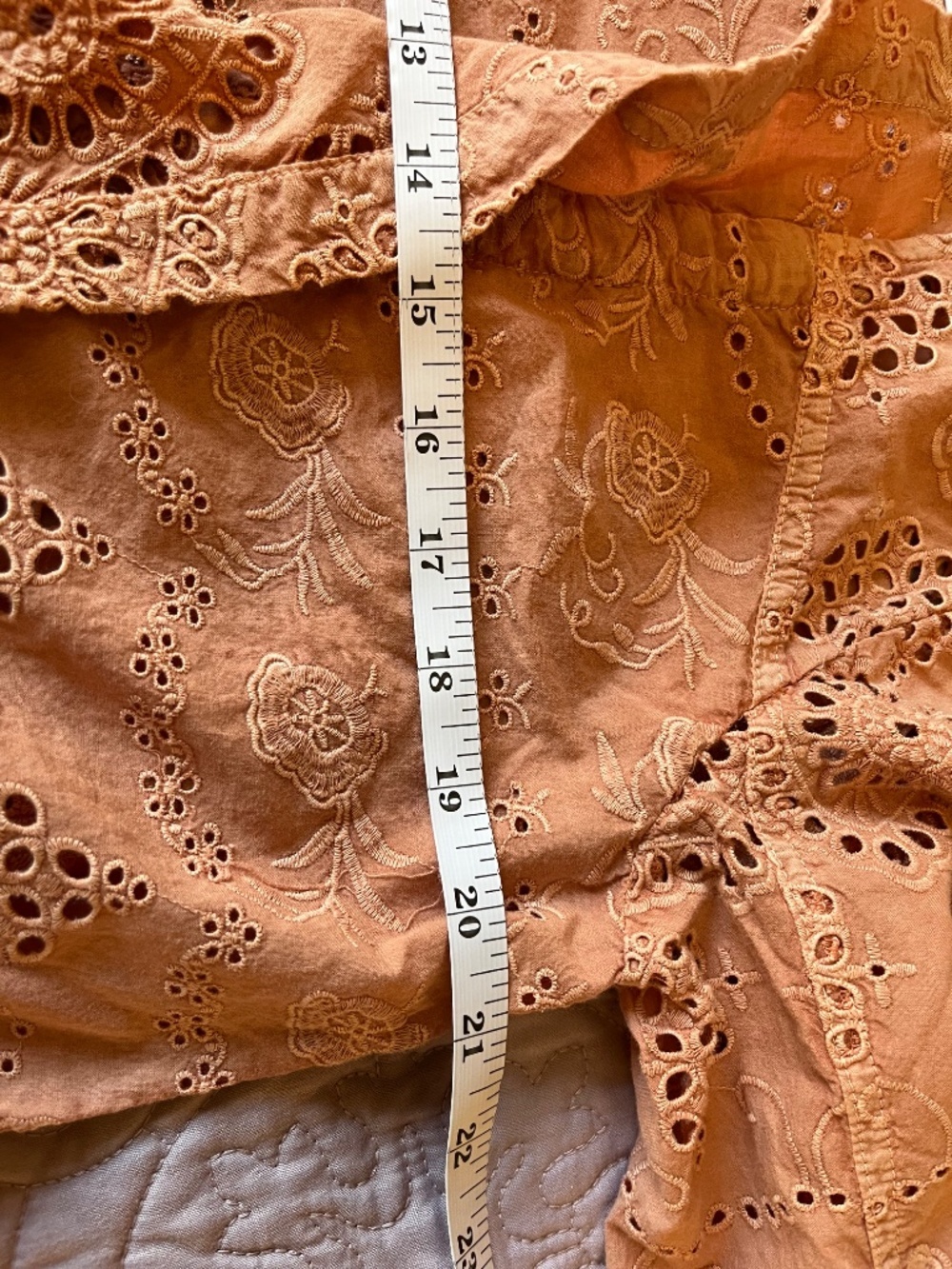*Sundance* Moonlight Terracotta Eyelet Jacket Size Petite Medium *NWOT* - Picture 6 of 10